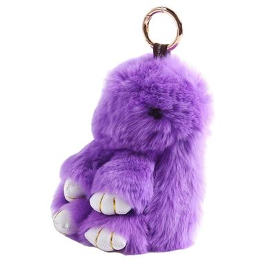 China New And Hot All Age Durable Cute Soft Rabbit Toy Keychain Tassel Key Chain for sale