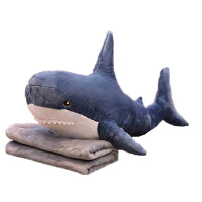 China OEM Factory Plush Stuffed Toy Animal Sofa Pillow Shark With Manufacturer Covering Price for sale