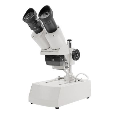 China Aluminum Industrial Binocular Double Head 45 Lamp Binocular Inclined Microscope S-20-2L 10X/20X/30X/40X Binocular Stereo Microscope for sale