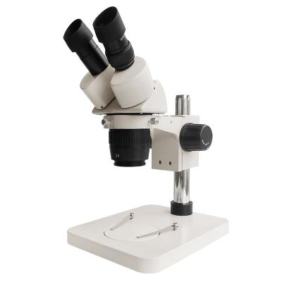 China Aluminum alloy porcelain made stereo microscope 20/40X binocular without lamp hot sale cheap stereo microscope for sale