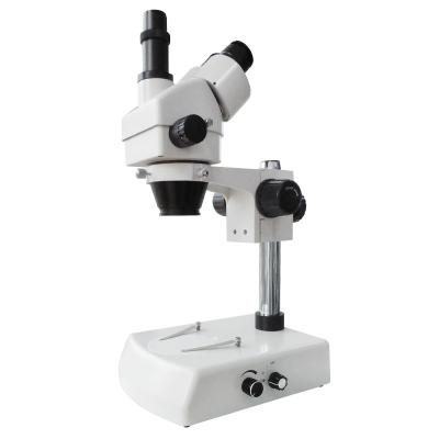 China Hot Selling Industrial Type Trinocular Zoom Aluminum Alloy Stereo Microscope With 7~45X Lamp Microscope Incident And Transmitted Light for sale