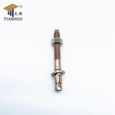 China Hot Sale Steel Galvanized HDG Wedge Anchor Through Bolt for sale