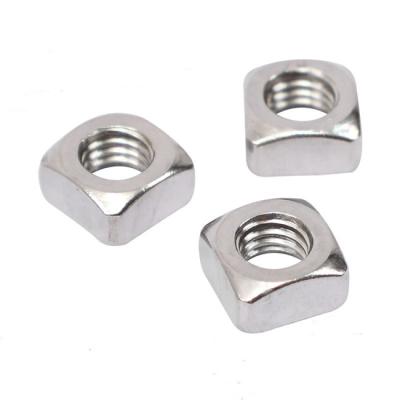 China Heavy Industry Factory Direct Nice Quality SS INOX 304 Stainless Steel Square Nut for sale