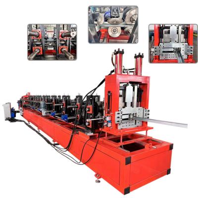 China Building Material Shops High-precision fully automatic customized CZ purlin roll forming machine for sale