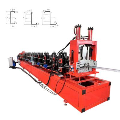 China Building Material Shops Best Price Steel CZ Purlin Roll Forming Machine Line with Cee to Zee Profile Change for sale