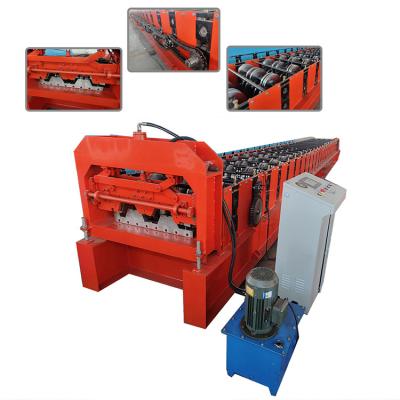 China High Production Speed Floor Decking Panel Steel Metal Roll Forming Machine for Building for sale