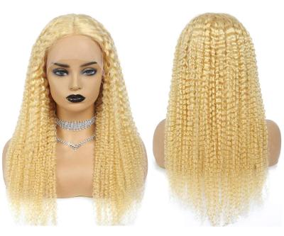 China Hot Selling 613 Cheaper Bob New Style Lace Front Wig T Piece Blonde Hair Wigs Curly Wig Pre Plucked Hair for sale