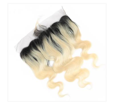 China Body Wave 1B/613 Blonde Lace Frontal Closure Ear To Ear Body Wave Peruvian Remy Human Middle /Three/Free Part Hair Closure Headband for sale