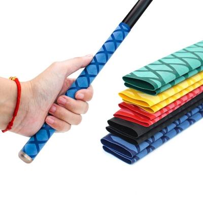 China Soft 15mm 20mm 30mm 35mm 40mm 50mm Non Slip Blue Red Green Orange Heat Shrink Tube Tubing For Fishing Rod Golf Clubs for sale