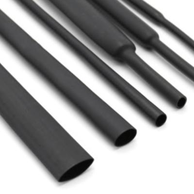 China 2:1 Wall Black Fluoroelastomer Viton Electronic Thin Rubber Oil Fluoroelastomer Heat Shrinkable Systems WWC Shrink Resistant Tubing for sale