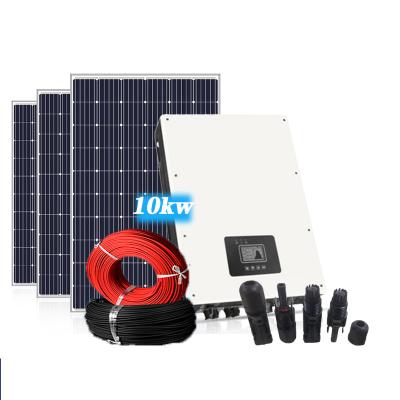 China Donghui 10kw portable home on-grid solar power system full on grid solar power system for home use for sale