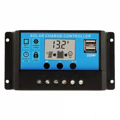 China Applications Multiple Solar Power System 20a Charger Controller BY2024 Donghui PWM Battery Protection Stage LCD Solar Controller for sale