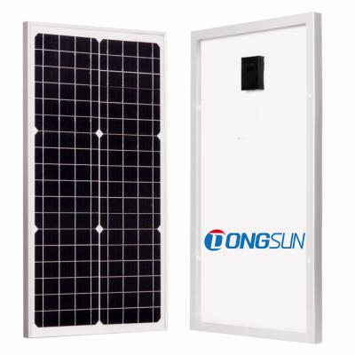 China Donghui Solar Panel 30 Watt Monocrystalline Mini Solar Panel DSM-30 Solar Panel for sale