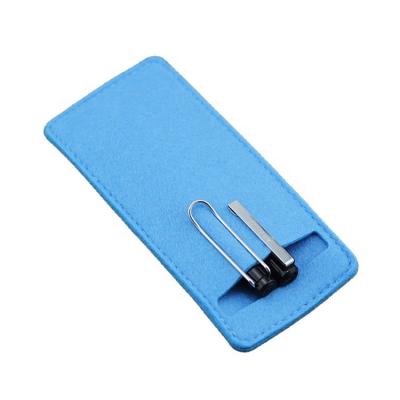 China Schools & Offices factory supply wholesale gift promotion felt stationery pencil case colorful portable storage felt pencil bag for sale