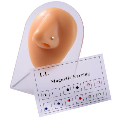 China Environmentally Friendly Map Magnet Tragus Cartilage Lip Studs Nose Studs Non-punched Magnetic Jewelry Jewelry for sale