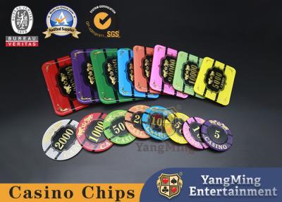 China 40mm Custom Poker Chip Set Casino Table Baccarat Dragon Tiger Acrylic Crystal Gold Plated for sale