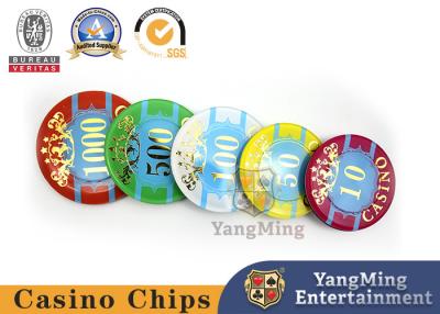 China Professional Hot Stamping Casino Poker Chip Set 50mm for sale