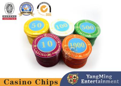 China Baccarat Acrylic Crystal Gambling Chip Set 45mm for sale