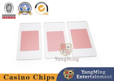 China Semi Matte Acrylic Poker Card Press Baccarat Dragon Tiger Casino Table Game for sale