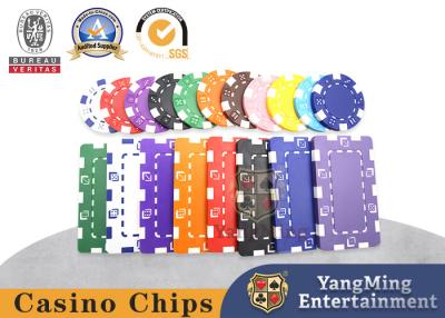 China 11.5g brand new multi-color chips ABS plastic Texas Baccarat Casino can be customized for sale