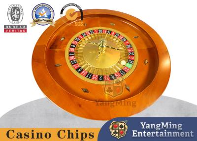 China Doméstico de 45 cm de madera maciza manual ruleta casino juego de mesa de póquer ruleta de madera en venta