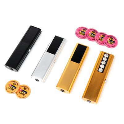 China Gold Schwarz Wireless Charging Poker Chip Code Checker Casino Baccarat Poker Tischspiele zu verkaufen