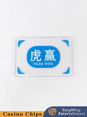 China Dragon and Tiger Poker Table Marker Gambling Table Games Chinese and English Silk Screen Printing for sale