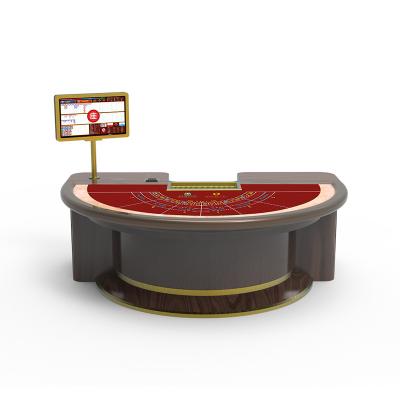 China Macau Baccarat Gambling Table Chip Rfid Casino System Software Induction Poker Table for sale