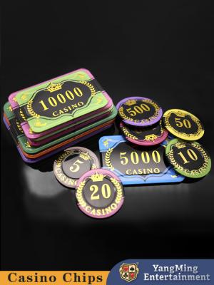 China Brand New Acrylic Poker Chips Customized Gambling Table Baccarat Game Crystal Chips for sale