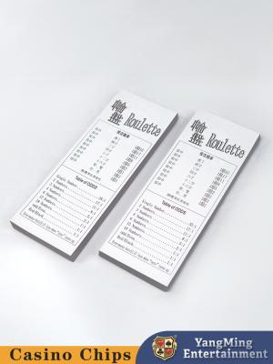 China Roulette Game Rules Record Paper Casino Poker Table Game Compensation Rules en venta