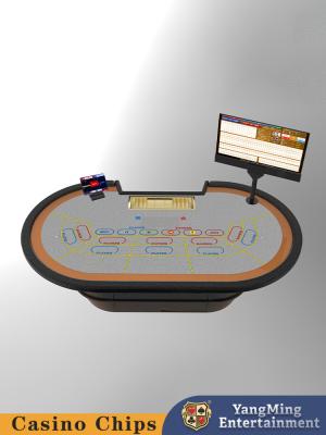 China Customized High-End Intelligent RFID Casino Chip Sensor Poker Table Baccarat Casino System Poker Games for sale