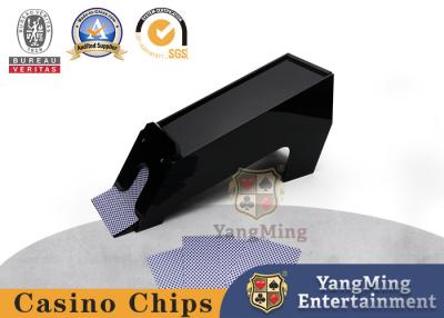 China Black Acrylic 8 Deck Playing Cards Shoe Customization Casino Table Dealer Card Shuffler for sale