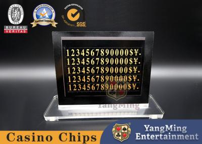 China Customized Style Blackjack LED Electronic Table Limit Casino Table Bet Limit Sign Card for sale