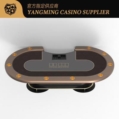 Κίνα Wholesale Customized Oval Treadle Texas Hold'Em Poker Table Casino Entertainment Casual Gaming Poker Tables προς πώληση