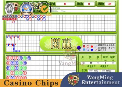 China Bakkarat-Dragon Tiger Poker Table Electronic Display-System-internationale Karten-spielende Software zu verkaufen