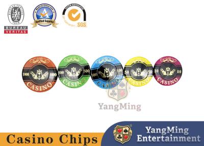 China 760 pedazos de acrílico de la Dos-capa ULTRAVIOLETA detectan la Anti-falsificación de Chip Set Texas Black Jack Chip Set plástico de sellado caliente en venta