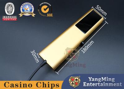 China Zertifizierte Fabrik Custom Gold Glücksspiel UV Chips Checker RFID Poker Chips Lila Licht Sicherheits-Kern Detektor zu verkaufen