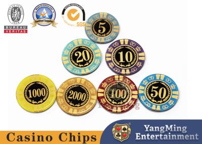 China Impresión personalizada de arcilla Chip de póquer RFID Chip de casino Chips de juego acrílico Factory Stock en venta