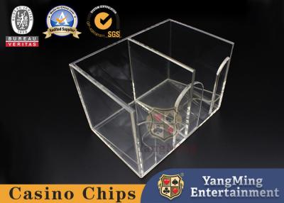 China Accesorios de acrílico gruesos transparentes del juego del casino 8 pares de solitario en venta