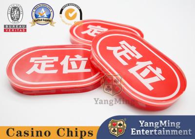 Chine Fabrique de casino acrylique Nouveau design sur mesure Ovale Produire forme Localiser la marque à vendre