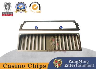 China Entretenimento Casino Dedicado 1 - Layer Metal Poker Chip Tray com 14 fileiras à venda