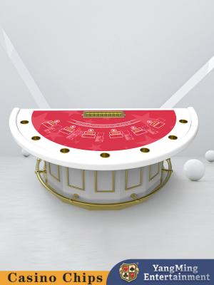 China Factory Stock Half Round Guard Bar Blackjack Table Entertainment Leisure Club Poker Game Table à venda