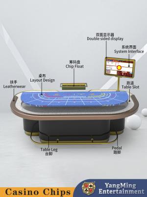 Cina Hot Sale Club Customized Guard Rail Baccarat Table Entertainment Leisure Poker Game Table in vendita