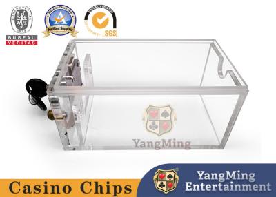 Chine Acrylique transparent 8 paires de support de rejet de tisonnier avec des serrures et des boîtes à cartes à vendre