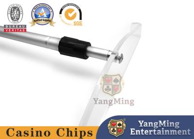 China Roulettekessel-Spieltisch Chips Casino Game Accessories 2 - Abschnitt-Teleskop-Aluminiumschürhaken Chip Rake zu verkaufen