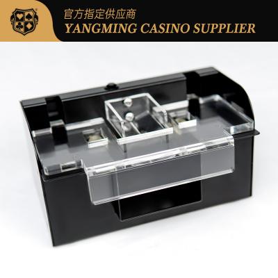 China Fábrica Nuevo Estilo 2 mazos Mesa de póquer de Texas Casino Accesorios Mezclador de cartas de plástico Máquina de mezclador de mesa de póquer en venta