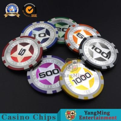 China Gambling European Abs Casino Poker Chips 3-3.3MM Thinkness For Gift Entertainment Game for sale