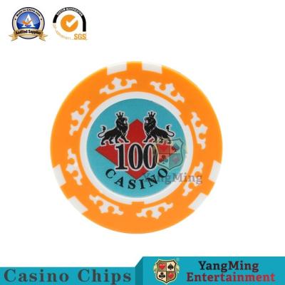 China Smooth RFID Poker Chips 14g Casino Grade Sand Surface Round Shape for sale