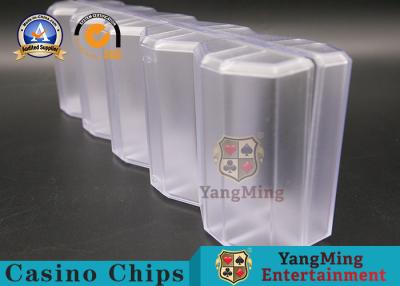 China Casino RFID Chips 100 PCS Gambling Chips Display Rack, 40-45mm Poker Chip Tray With Lid YM-CT12 for sale