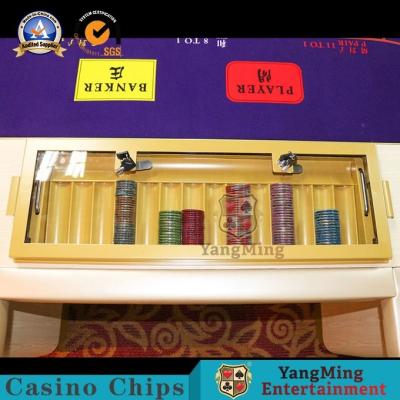 China Factory Original Custom Gambling 8-10 Player Layout Print Baccarat Texas Poker Table Logo Customized for sale